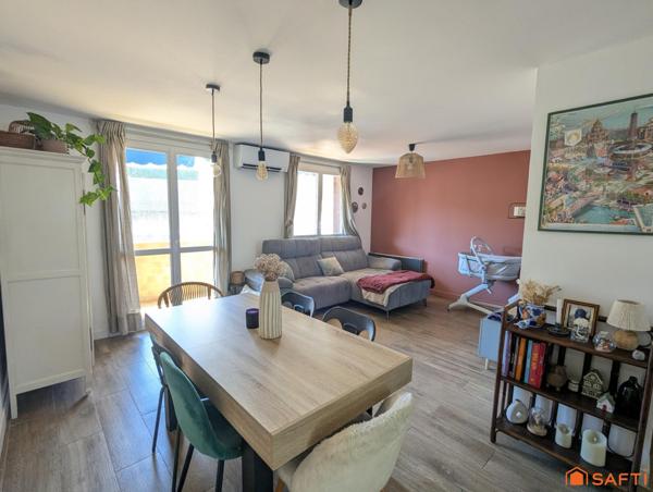 Appartement T4 rénové avec balcon, garage et cave