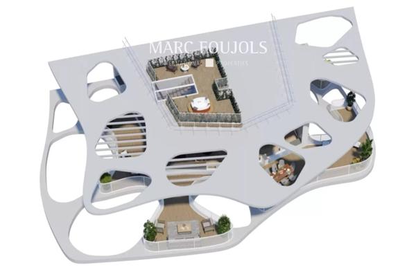 Nice – Programme neuf penthouse vue mer avec terrasses de 138m2 et parking