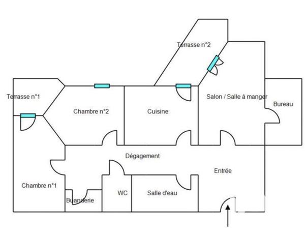 Appartement à vendre 3 pièces 73 m² Montpellier