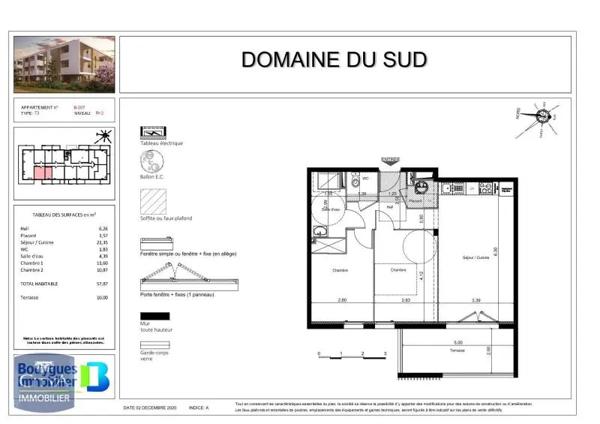 Appartement à louer 3 pièces 57.87m² Perpignan (66000)