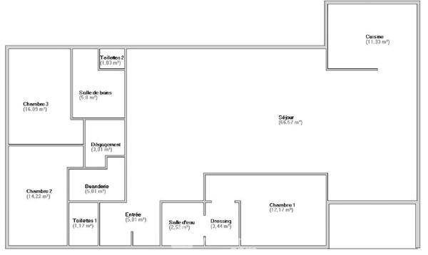 Loft 147 m² à Montrouge 92120