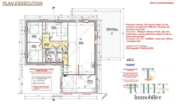 Maison neuve 92m² avec garage attenant