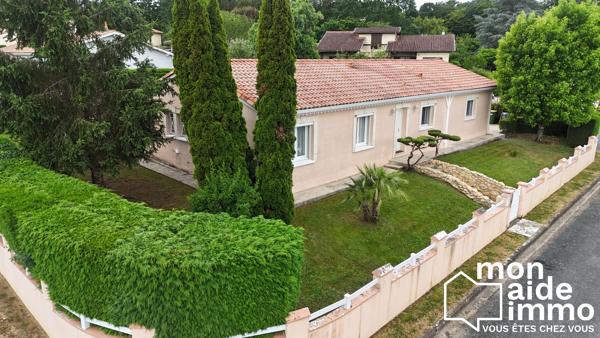 Haut Floirac – Belle maison de plain-pied de 129 m² avec véranda de 40 m², garage et terrain de 800 m² au calme