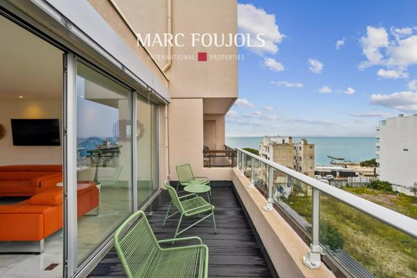 Antibes/Juan-les-Pins – Penthouse 4 pièces avec terrasse vue mer.