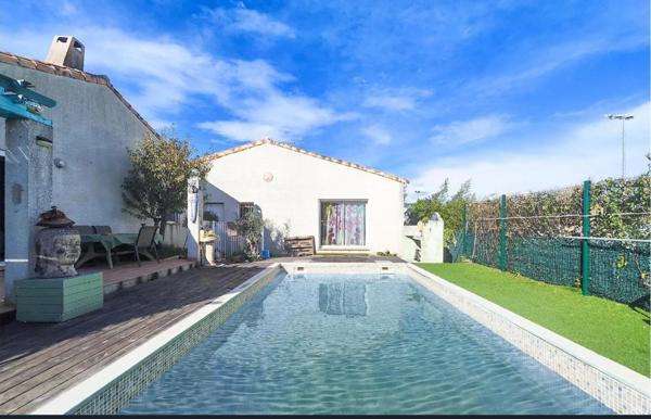 Servian (34290) Villa plain pied T3 + studio indépendant / terrain / Piscine