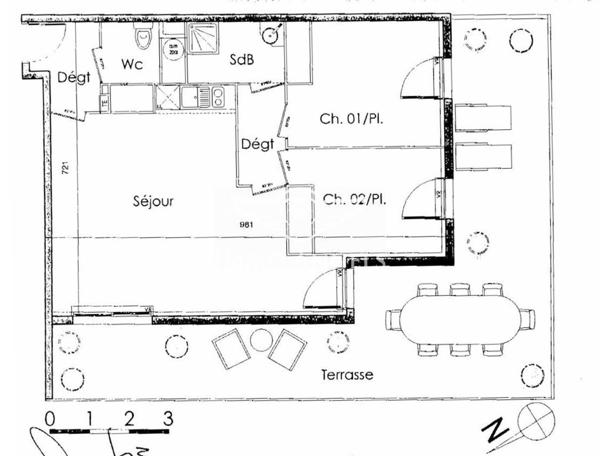 APPARTEMENT T3 AVEC GRANDE TERRASSE