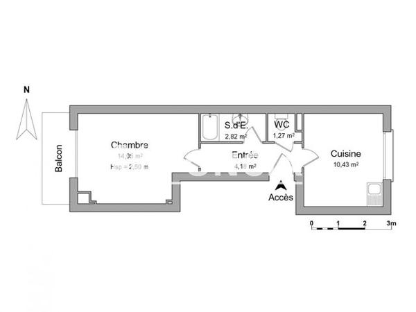 Location Studio 31.23 m² - 44 BIS RUE DES GUIPONS Villejuif 94800