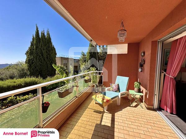 GRASSE 06130 - Appartement 3 pièces 63 m2 avec terrasse, garage et cave