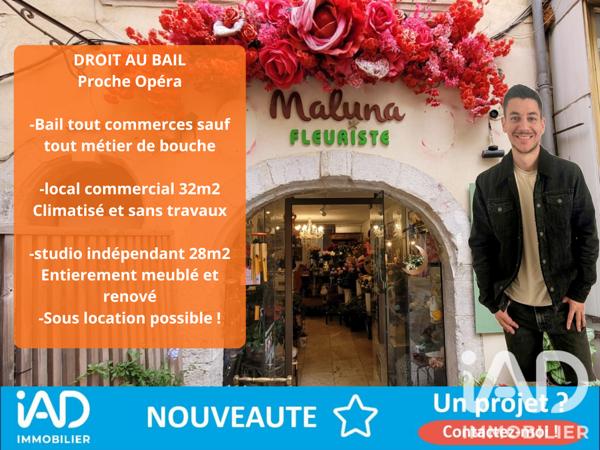 Droit au bail à vendre 60 m² Toulon