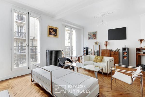 Charme Parisien et balcon avec vue sur la Tour Eiffel