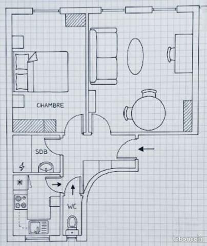 Appartement Paris 2 pièce(s) 49 m2
