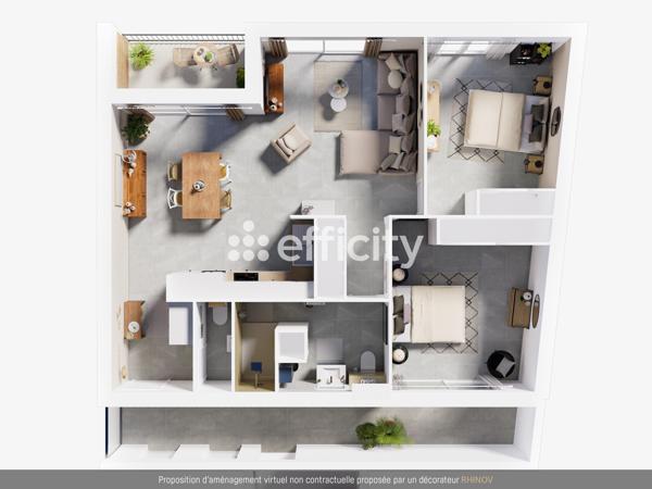 Appartement 3 pièces - 92 m²