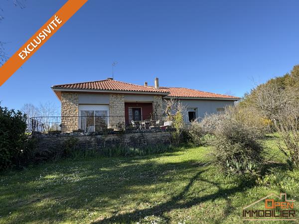 Maison 126m²-4 chambres-Garage-Terrain 1 548m²