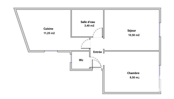 Appartement à vendre 2 pièces 37 m² Paris 18