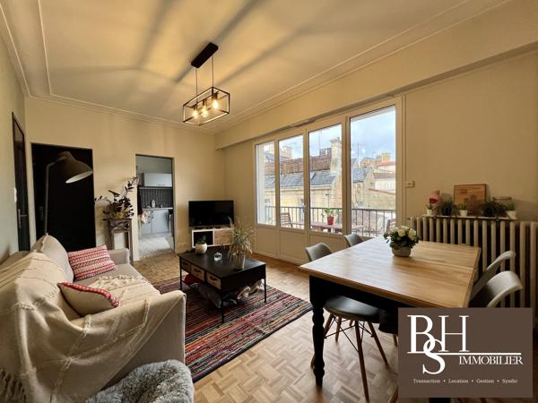 POITIERS PLATEAU, appartement T2 de 45 m² avec balcon et cave