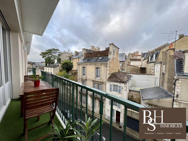 POITIERS PLATEAU, appartement T2 de 45 m² avec balcon et cave