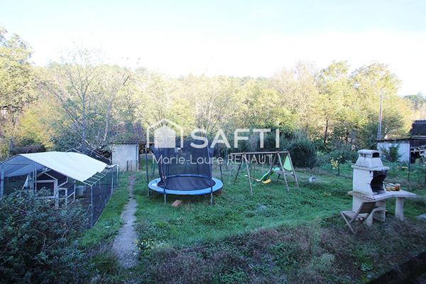 Maison 3 chambres de 117m² - Proche Lac de Miquelou - Terrain 1500m² (un peu plus) - Grand garage 60m²