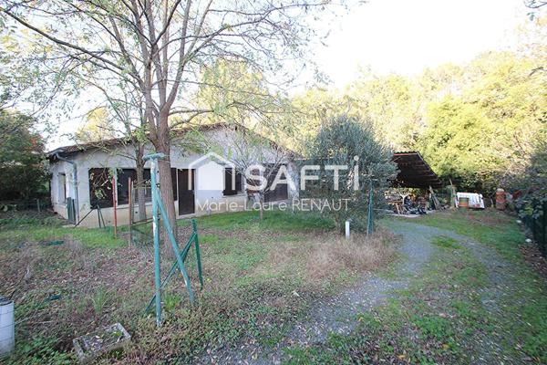 Maison 3 chambres de 117m² - Proche Lac de Miquelou - Terrain 1500m² (un peu plus) - Grand garage 60m²