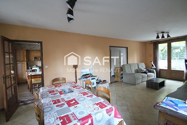 Maison 3 chambres de 117m² - Proche Lac de Miquelou - Terrain 1500m² (un peu plus) - Grand garage 60m²