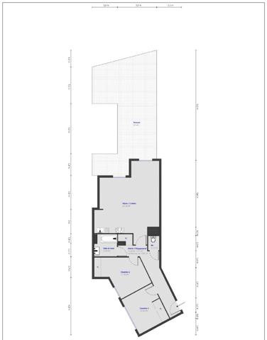 NICE - Appartement 3 pièces avec superbe terrasse de 37m2