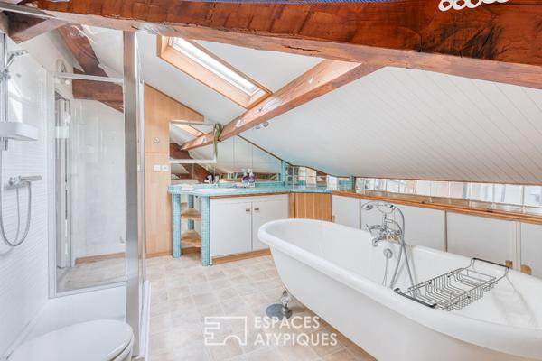 Duplex historique avec terrasses en centre ville