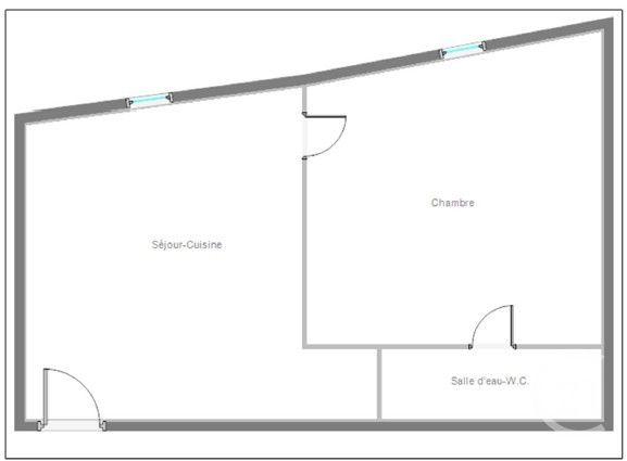 Appartement T2 à vendre  2 pièces - 19,35 m 2   PARIS  - 75013