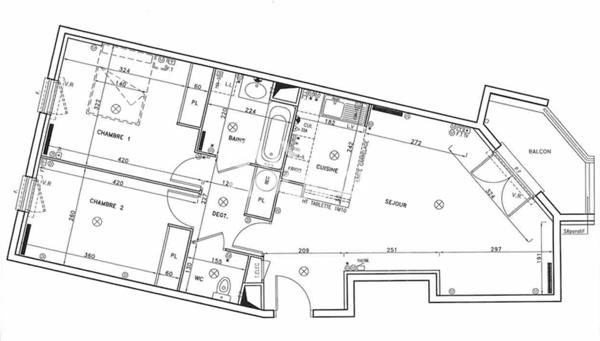 APPARTEMENT À VENDRE DE 3 PIÈCES DE 65,49 M²