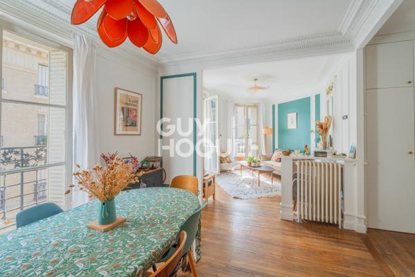 Appartement d'exception à vendre de 3/4 pièces de 77 m² - Cheminées – Moulures – Boiseries anciennes