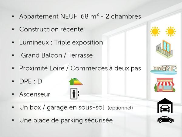 Appartement 3 pièces - 70 m² Exclusivité efficity
