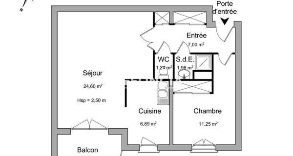 Location Appartement 2 pièces 52.94 m² - Jarville-la-malgrange 54140