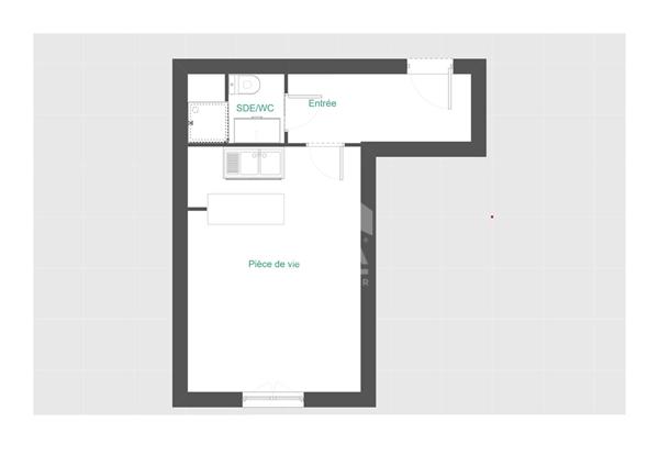 Appartement Levallois Perret 1 pièce(s) 22 m2