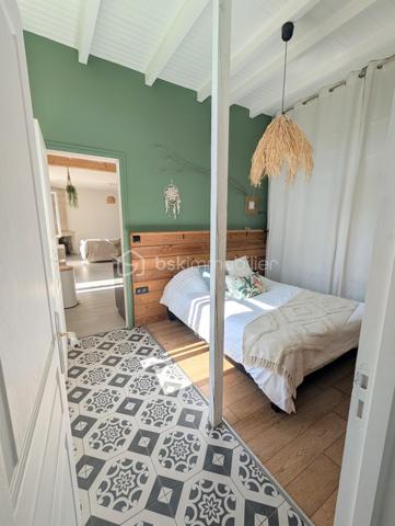 ET SI VOUS AVIEZ TROUVÉ VOTRE PARENTHÈSE ?

Il y a des maisons que l’on visite.
Et puis il y a celles dans lesquelles on s’imagine déjà vivre.

Ici, on ouvre la porte sur une pièce de vie lumineuse et chaleureuse, où le salon, le séjour et la cuisine entièrement aménagée et équipée se partagent un même espace convivial.
Une chambre avec dressing, une salle d’eau… et surtout des volumes qui laissent entrevoir d’autres possibilités. La création d’une mezzanine peut notamment être envisagée pour imaginer un espace supplémentaire : bureau, coin nuit, lecture… à chacun de se l’approprier, sous réserve de faisabilité (photo non contractuelle, donnée à titre d'exemple).

Puis on passe dehors.
Et là, l’ambiance change.
À l’abri des regards, le jardin a été entièrement imaginé comme une véritable extension de la maison.
Du bois sous les pieds, une végétation aux accents exotiques, un coin pour déjeuner, un autre pour ralentir… La piscine semi-enterrée 3 x 2 m attend les journées d’été, tandis que le jacuzzi 8 places invite à prolonger les soirées.
Pas besoin de choisir entre profiter de son extérieur et passer son temps à l’entretenir : gazon synthétique et aménagements ont justement été pensés pour simplifier le quotidien. La piscine bénéficie également d’une couverture à barres, facilitant son entretien et contribuant à sécuriser l'espace.

Et demain matin ?
Quelques minutes à pied suffisent pour rejoindre la gare ou les commerces de proximité.
54 m² pensés pour vivre simplement, recevoir, profiter… et avoir la sensation de s’évader sans partir de chez soi.

Maison • 1 chambre • grande pièce de vie • cuisine équipée • jardin sans vis-à-vis • terrasse bois • piscine • jacuzzi • pergola 
gare à 5 min à pied • commerces à proximité • potentiel mezzanine

Vous vous y voyez déjà ?
Alors venez découvrir la suite sur place.