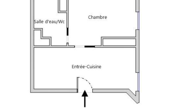 Appartement à vendre    2 pièces • 15,15 m2 Paris 20