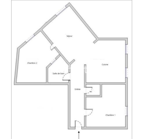 Appartement 3 pièces - 50 m² Exclusivité