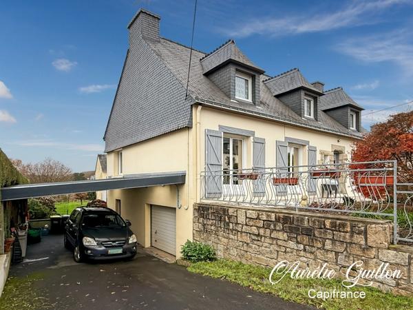 Maison familiale 152 m² – 5 chambres – Sous-sol complet – Piscine chauffée – Bourg de La Chapelle-Caro