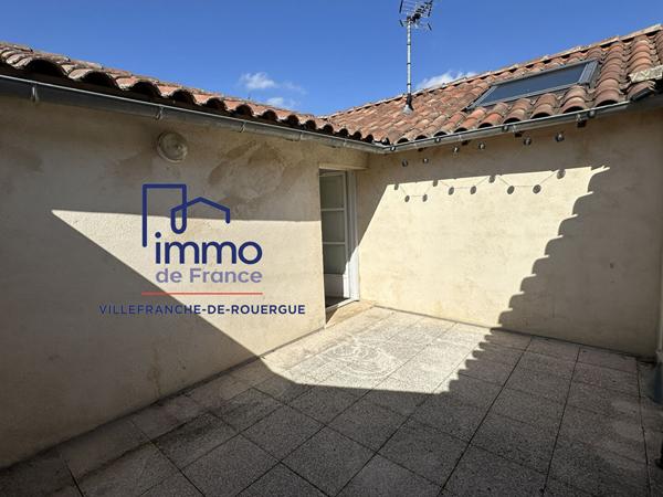 Appart T2, 45 m² dernier étage avec terrasse VILLEFRANCHE DE RGUE