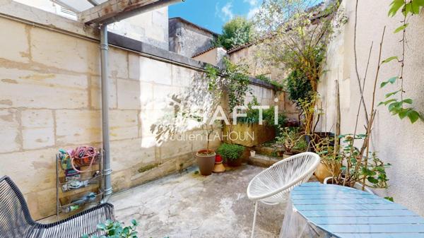 Maison de ville 4 chambres, cave et cours