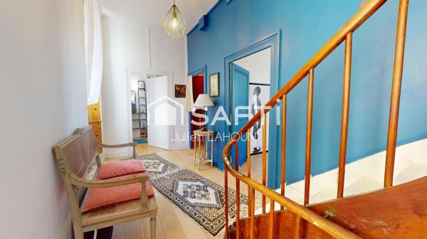 Maison de ville 4 chambres, cave et cours