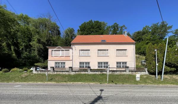 À découvrir dans le quartier très apprécié de Welferding à Sarreguemines, cet ensemble immobilier de caractère offre un fort potentiel pour une famille, un investisseur ou un professionnel souhaitant allier habitation et activité.

Édifié sur un terrain de 32 ares, ce bien développe environ 275 m² habitables ainsi que de vastes espaces de stockage et de stationnement.

Des volumes généreux.
Rez-de-chaussée :
• Trois garages pour une superficie totale d’environ 130 m²
• Un garage supplémentaire d’environ 60 m², situé sous la terrasse
Ces espaces sont parfaitement adaptés à une activité artisanale, du stockage, un atelier ou peuvent être repensés dans le cadre d’un projet immobilier.
Premier étage :
• Appartement lumineux d’environ 155 m²
• Belle terrasse de 60 m², idéale pour profiter des beaux jours
Combles aménagés :
• Appartement d’environ 120 m², offrant de nombreuses possibilités d’aménagement.

Caractéristiques
• Chauffage au gaz
• Fosse septique
• Grande terrasse de 60 m²
• Nombreuses places de stationnement grâce aux garages

Un bien aux multiples possibilités
Cette propriété conviendra parfaitement pour :
• une grande résidence familiale,
• un projet de division en plusieurs appartements destinés à la location,
• une activité professionnelle ou artisanale avec bureaux et stockage,
• un investissement patrimonial à fort potentiel.

Travaux à prévoir
Des travaux de rénovation sont à envisager :
• mise aux normes de l’installation électrique,
• amélioration de l’isolation thermique,
• rafraîchissement général des pièces.

Le terrain de 32 ares, principalement en pente, offre un environnement agréable mais reste peu exploitable.

Une opportunité rare sur le secteur. Contactez-moi pour plus de renseignements ou pour organiser une visite