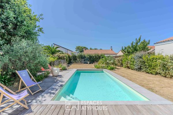 Villa pornicaise avec sa piscine à Sainte Marie