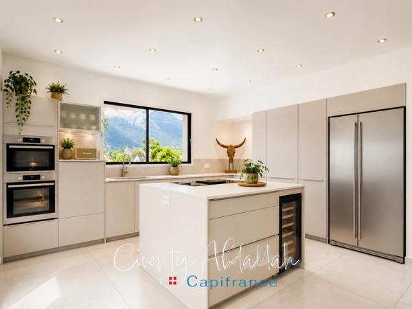VILLA CONTEMPORAINE D'EXCEPTION – 192 m² DE PLAIN-PIED AVEC PISCINE - en limite de Gilly sur Isère (73)
