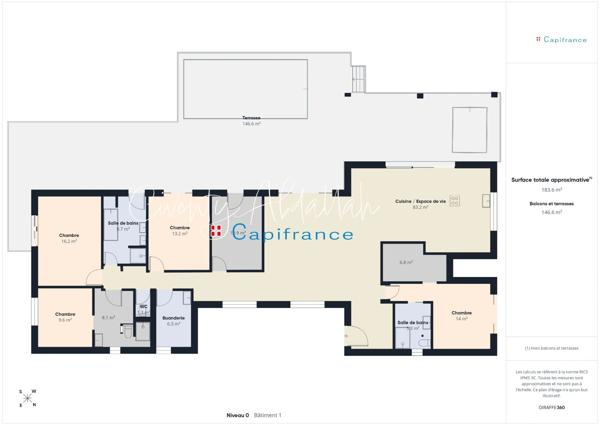 VILLA CONTEMPORAINE D'EXCEPTION – 192 m² DE PLAIN-PIED AVEC PISCINE - en limite de Gilly sur Isère (73)