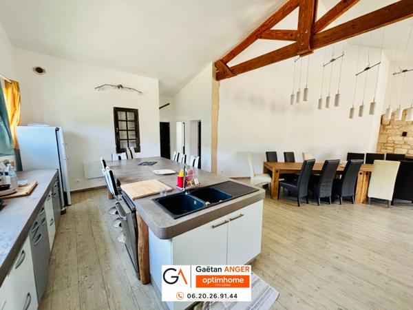 Maison familiale en pierre 184m2 de plain-pied