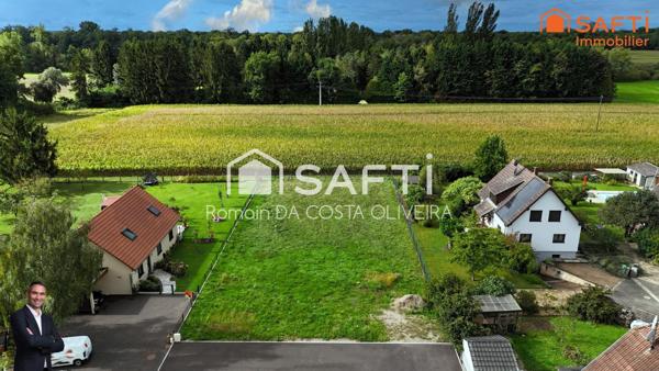 Superbe terrain viabilisé de 14,30 ares hors lotissement