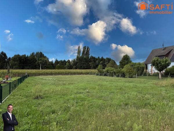 Superbe terrain viabilisé de 14,30 ares hors lotissement