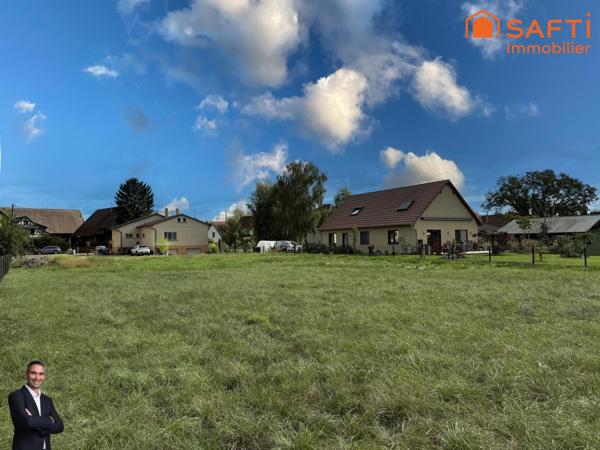 Superbe terrain viabilisé de 14,30 ares hors lotissement