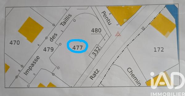 Terrain à vendre 591 m² Allevard