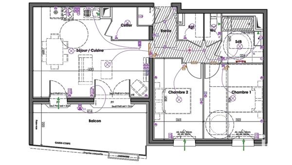 Appartement à vendre 3 pièces 69 m² Claix