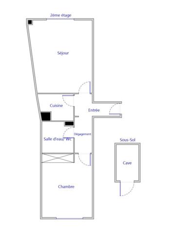 Appartement à vendre 2 pièces 38 m² Paris 15