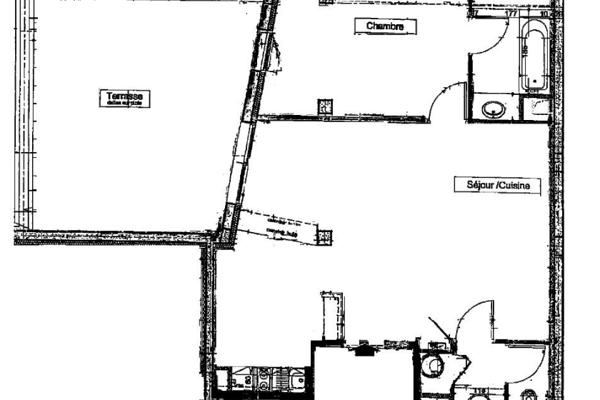Louer appartement 2 pièces de 56 m²